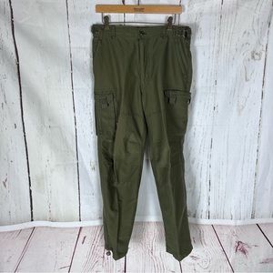 Vintage Abercrombie & Fitch PARATROOPER cargo Pants S Green 90s Y2K 32”